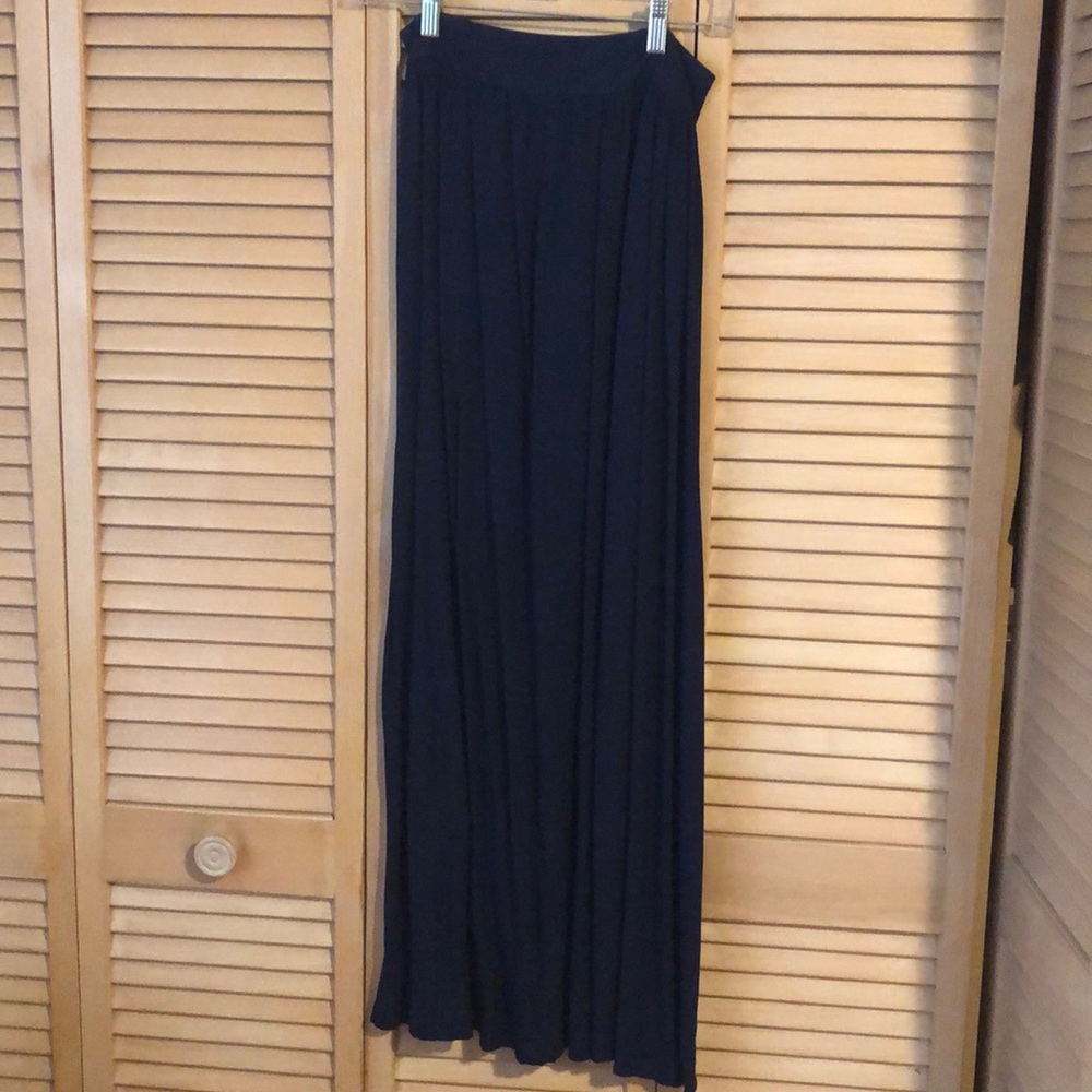 Navy blue maxi skirt